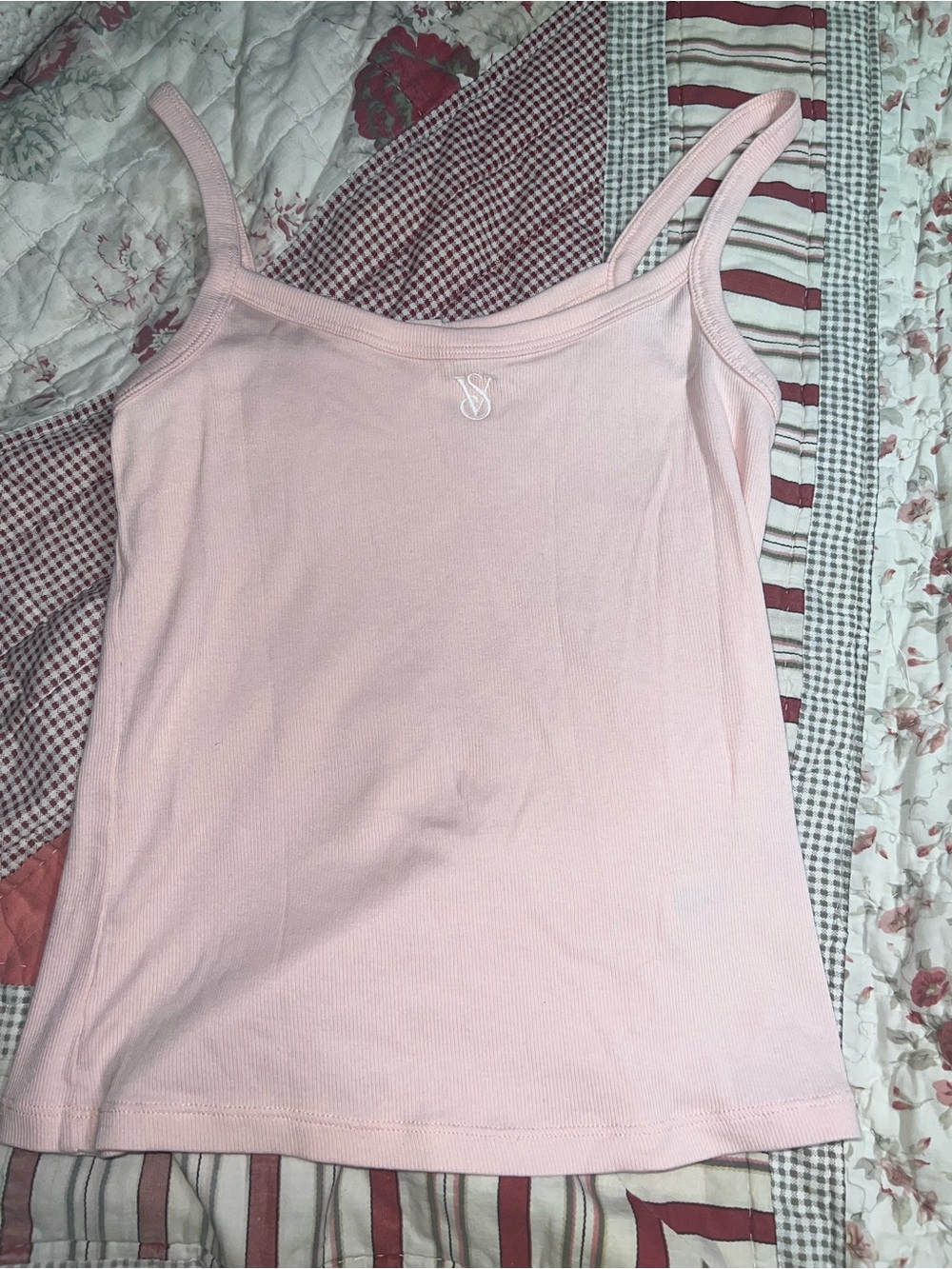 Victoria's Secret Pale Pink Ribbed Camisole